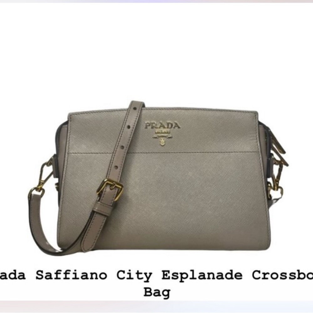 Prada Saffiano City Esplanade Crossbody Bag